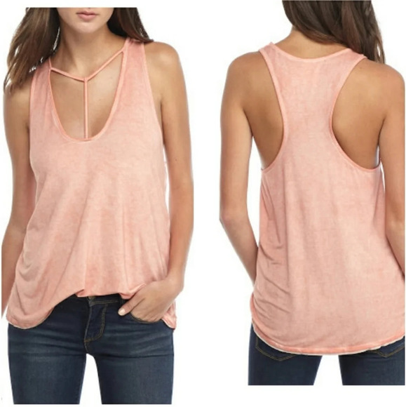 Free People Amelia Tank Top In Peach Size XS - Picture 1 of 4